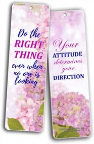 img 1 attached to Премиум-набор из 60 вдохновляющих цветочных закладок для позитивного мышления для женщин - оптовая упаковка разного качества - идеальный подарок для девушек, дам и жен