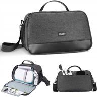 👜 procase carrying case for cricut joy machine - portable grey storage bag for craft pen set and basic tool set (bag only) logo