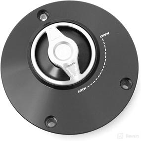 img 3 attached to 🔥 High-Performance REVO CNC Gas Fuel Cap (Silver) for Yamaha YZF R6 1999-2022, R1 1998-2019, MT03 2006-2009 & 2016-2019, MT09 2013-2019, MT07 2014-2019