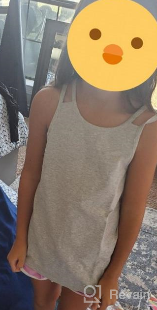 img 1 attached to 👚 Sleeveless Crewneck Heather Girls' Clothing for Tops, Tees & Blouses - Kid Nation review by Kelley Zulkifli