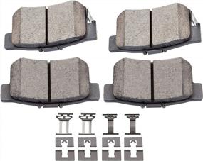 img 4 attached to LSAILON Ceramic Brake Pads Kits With Hardware: Perfect Fit For Acura, Honda, And Suzuki Models
