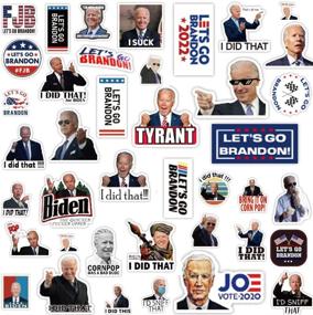 img 4 attached to 👍 I Did That Biden Stickers: 200Pcs Funny Waterproof Vinyls for Car, Phone, Laptop & More!