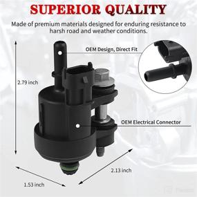 img 3 attached to Replacement Evap Vapor Canister Purge Valve Solenoid for Buick Cadillac Chevy GMC Saturn 3.0L 3.6L V6 Models - OTUAYAUTO Part# 911-082, 55593172, 214-2137, 2M1113