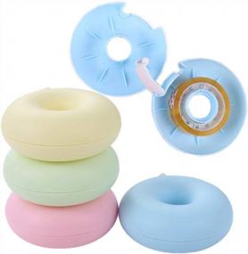 img 3 attached to Cute And Convenient: Ipienlee Donut Tape Dispenser And Masking Tape Organizer Pack For Home, Office Or School Supplies