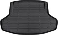 🚗 enhanced cartist cargo liner for 2022 honda civic sedan - all weather trunk mat with anti-slip, high side carpet protection, tpe material, odorless design logo