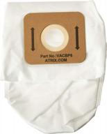 atrix vacbp6-5p replacement hepa filters for atrix backpack vacuum, 5-pack , white logo