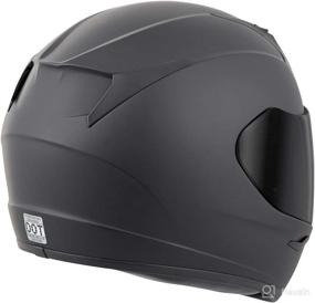 img 2 attached to 🏍️ Matte Black/Large Scorpion EXO-R320 Solid Bike Motorcycle Helmet