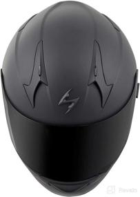 img 1 attached to 🏍️ Matte Black/Large Scorpion EXO-R320 Solid Bike Motorcycle Helmet