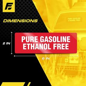 img 1 attached to 🔥 High Quality Pure Gasoline Ethanol Free Stickers - Pack of 3 | 6"x2" | Ultra Durable, Weather Resistant, Commercial Grade Decals (Single - Set of 3 Stickers)