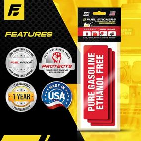 img 2 attached to 🔥 High Quality Pure Gasoline Ethanol Free Stickers - Pack of 3 | 6"x2" | Ultra Durable, Weather Resistant, Commercial Grade Decals (Single - Set of 3 Stickers)