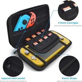 img 2 attached to Protective Carrying Case & Screen Protector For Nintendo Switch Lite + 8 Game Card Slots & Accessories
