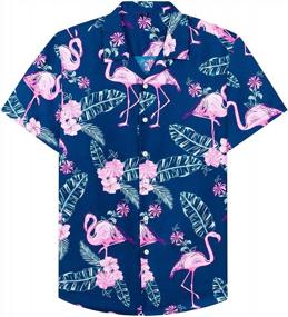 img 3 attached to Men'S Hawaiian Shirts Set: J.Ver Casual Button Down Short Sleeve Beach Tropical Suits