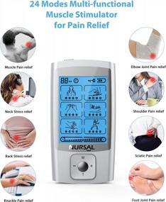 img 3 attached to NURSAL 24-Mode TENS Unit: Revolutionary Pain Relief And Muscle Stimulator With Rechargeable Functionality And 8 Pads For Maximum Effectiveness!