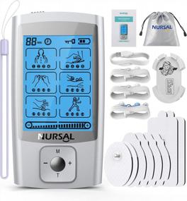 img 4 attached to NURSAL 24-Mode TENS Unit: Revolutionary Pain Relief And Muscle Stimulator With Rechargeable Functionality And 8 Pads For Maximum Effectiveness!