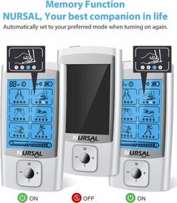 img 2 attached to NURSAL 24-Mode TENS Unit: Revolutionary Pain Relief And Muscle Stimulator With Rechargeable Functionality And 8 Pads For Maximum Effectiveness!