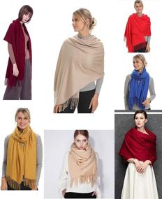 img 1 attached to Pashmina Cashmere Accessories Girlfriend Christmas Women's Accessories in Scarves & Wraps