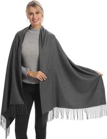 img 4 attached to Pashmina Cashmere Accessories Girlfriend Christmas Women's Accessories in Scarves & Wraps