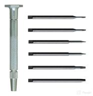 premium 7-piece steel handle slotted screwdriver set by moody tools: chromium vanadium steel construction логотип