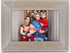 img 4 attached to Personalized 4X6 Photo Frame For My First Christmas, New Baby Or Grandma Gift - Customizable 5X7 Wall Decor Frame For Christmas Family Pictures