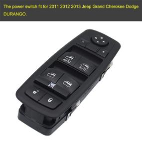 img 2 attached to 🔌 2011-2014 Jeep Grand Cherokee Dodge Durango Driver Door Master Power Window Switch - Compatible Replacement for OE # 68086693AC 68086693AD, Double Auto 11 PINS - Ensure to Verify OE Number and Plug PINS