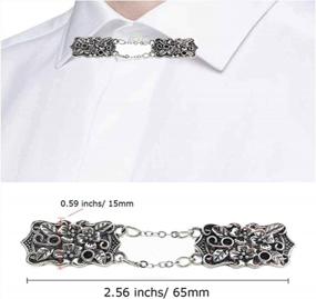 img 3 attached to SIYWINA Sweater Clips For Cardigans Women Dress Clips Back Cinch Shawl Cloak Clasp Jacket