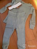 картинка 1 прикреплена к отзыву VAENAIT BABY Детский набор мягкой и удобной сорочки Modal Tencel для мальчиков и девочек - 12M-12Y, однотонные пижамы с рюшами от Eric Currie