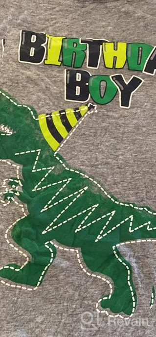 img 1 attached to 🦕 Dinosaur Birthday T-Shirt for Toddler Boys' - Graphic Clothing review by Jay Chowdhury