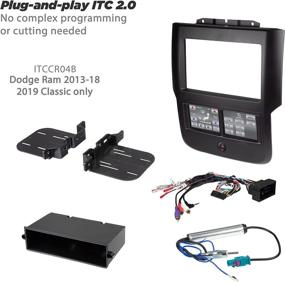 img 3 attached to SCOSCHE Integrated Touchscreen Car Stereo Dash Kit for Select 2013-2018 Dodge Ram and 2019 Ram Classic Trucks - ITCCR04B