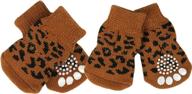 non-slip knit dog socks by winmida - pet paw protectors with grips and rubber reinforcement for puppy indoor wear (4 pieces) логотип