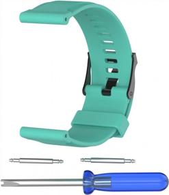 img 2 attached to Сменный силиконовый ремешок для часов для серии Suunto Traverse с отверткой-фитнес-браслет, спортивный ремешок, браслет, аксессуар
