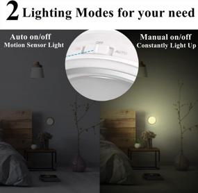 img 2 attached to TBTeek Motion Sensor Light, LED Night Lights For Kids Room, Stick-On Cabinet Night Light, Battery Operated, Bathroom, Parents Room, Hallway, Power Failure Situation,3 Pack