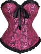 floral lace-up back corset bustier top - sexy lingerie for women plus size logo