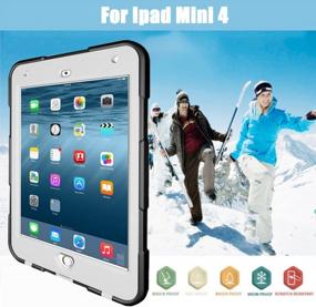 img 3 attached to Idealforce IPad Mini4 Waterproof Case: Ultimate Protection For Your Device In Water, Snow, And More!