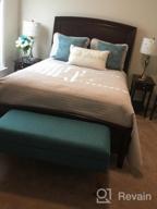 img 1 attached to Teal Upholstered Home Decor Storage Ottoman Bench For Living Room & Bedroom Furniture - Homepop review by Ayoo Guzman