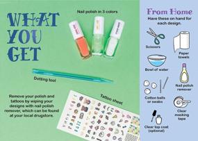 img 3 attached to Klutz Tattoo Art Nail Design Activity Kit