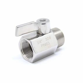 img 2 attached to Set Of 2 Stainless Steel 304 Mini Ball Valves With NPT Female And Male Threads - Ideal For Industrial Use