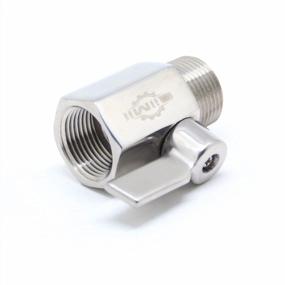 img 1 attached to Set Of 2 Stainless Steel 304 Mini Ball Valves With NPT Female And Male Threads - Ideal For Industrial Use