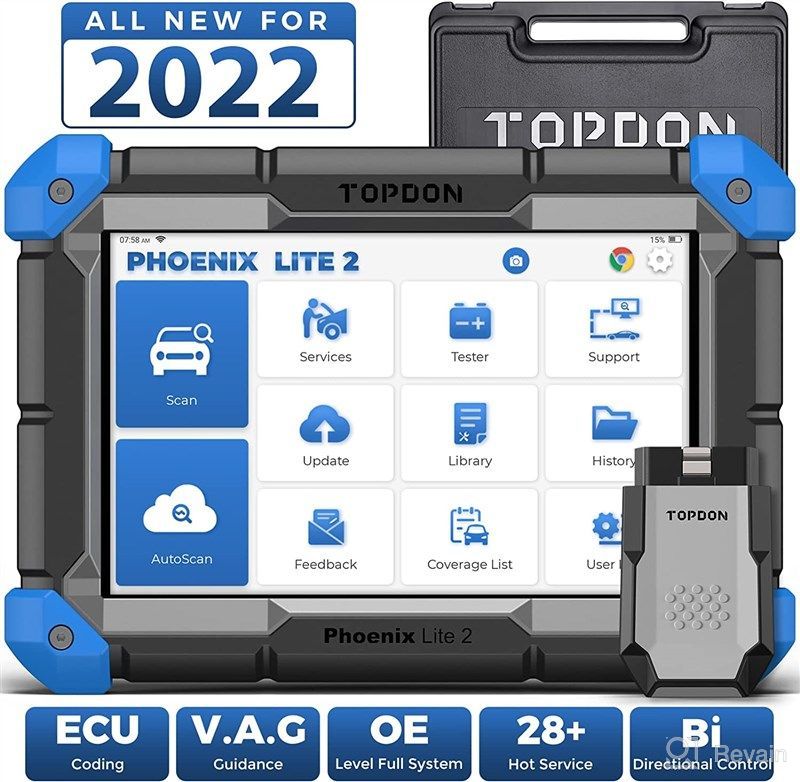 2024 TOPDON Phoenix Lite 2 OBD2 Scanner Bidirectional Diagnostic Tool Key  Coding
