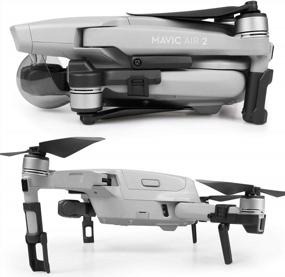 img 4 attached to Upgrade Your DJI Drone With SYMIK'S Retractable Landing Gear Extension - Foldable, Convenient, And Space-Saving