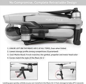 img 3 attached to Upgrade Your DJI Drone With SYMIK'S Retractable Landing Gear Extension - Foldable, Convenient, And Space-Saving