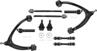 🚗 10pcs set automotive replacement kit: titaniarm upper control arms with ball joint, stabilizer sway bar link, inner and outer tie rod ends, suspension ball joints – for escalade, silverado, sierra, yukon logo