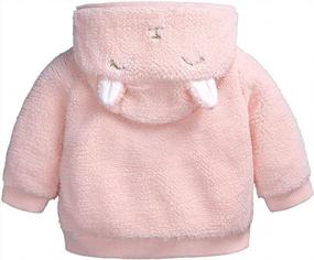 img 2 attached to Adorable AYIYO Baby Fleece Coat With Ears Hat - Perfect Outwear For Infants In Fall And Winter