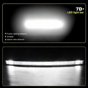 img 1 attached to AUTOSAVER88 50 Inch Curved LED Light Bar Triple Row, 648W 64800LM Off Road No-Foggy Lens Jeep Trucks Boats ATV Car Automotive Lighting