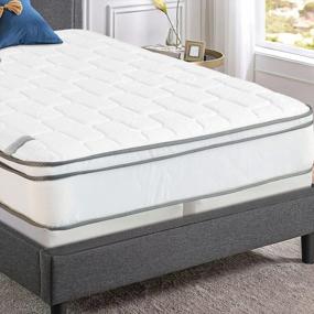 img 1 attached to Plush Eurotop Pillowtop Innerspring Mattress By Greton - Medium Firmness