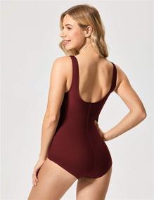 img 1 attached to DELIMIRA Womens Swimsuit Modest Bathing Women's Clothing : Swimsuits & Cover Ups
