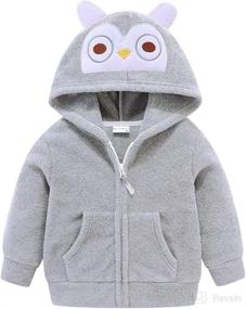 img 4 attached to 🧒 Cute Little Boy Fleece Jacket with Hood from Mud Kingdom - Warm and Adorable!