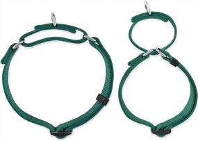 img 2 attached to Premium Anti-Slip Martingale Collar For Large Dogs - Comfy & Safe Walking And Training (Large, Dark Green)