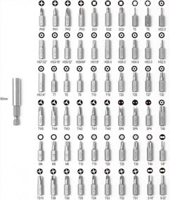 img 2 attached to Protorq 61-Piece High Quality S2 Steel Security Bit Set, Temper Proof Bits For Home Electronics, Vehicles, Military & Aerospace Applications