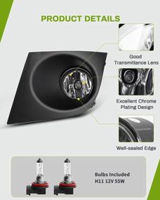 img 1 attached to Upgrade Your Visibility With AUTOSAVER88 Fog Lights For 07-11 Versa And Tiida - Easily Replaces Old Lights With Bulbs And Harness Included