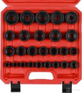 🔧 casoman 26 piece 1/2 inch drive impact socket set: metric, shallow, 10mm to 36mm, cr-mo alloy steel, radius corner design - impact grade performance at its finest! логотип